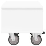 vidaXL Meuble TV Blanc 37 x 35 x 35 cm Bois d'ingénierie