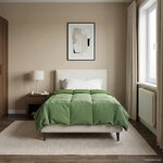 vidaXL Couette d'été 155 x 220 cm Été Microfibre (100  polyester) Vert