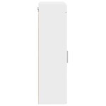 vidaXL Armoire murale de salle de bain TULUM Blanc 37 x 24 5 x 86 cm