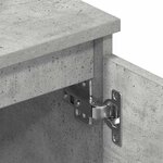 vidaXL Meuble TV Gris béton 140x40x35 5 cm Bois d'ingénierie