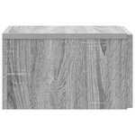 vidaXL Cabinet de chevet mural 2 Pièces Sonoma gris 33 x 34 5 x 20 cm