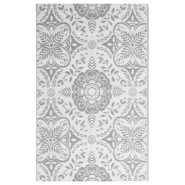vidaXL Tapis d'extérieur ARAKIL gris clair 140 x 200 cm PP