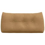 vidaXL Coussin de Dos Marron 100 x 24 x 50 cm Velours