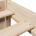 vidaXL Cadre de lit avec tête de lit sans matelas 100x200 cm