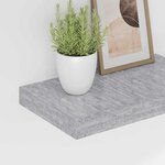 vidaXL Étagère murale flottante gris béton 40x23x3 8 cm MDF