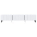 vidaXL Meuble TV Blanc 147 x 34 5 x 32 cm Bois d'ingénierie