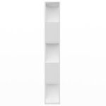 vidaXL Bibliothèque/Séparateur de pièce Blanc Bois d'ingénierie