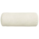 vidaXL Coussins d'accent 2 Pièces Crème Ø 15 x 40 cm