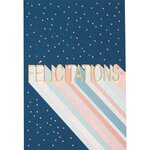 Carte félicitations lettres dorées - draeger paris