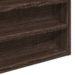 vidaXL Armoire à vitrine chêne marron 60x8 5x58 cm bois d'ingénierie
