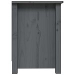 vidaXL Meuble TV Gris 70x36 5x52 cm Bois de pin massif