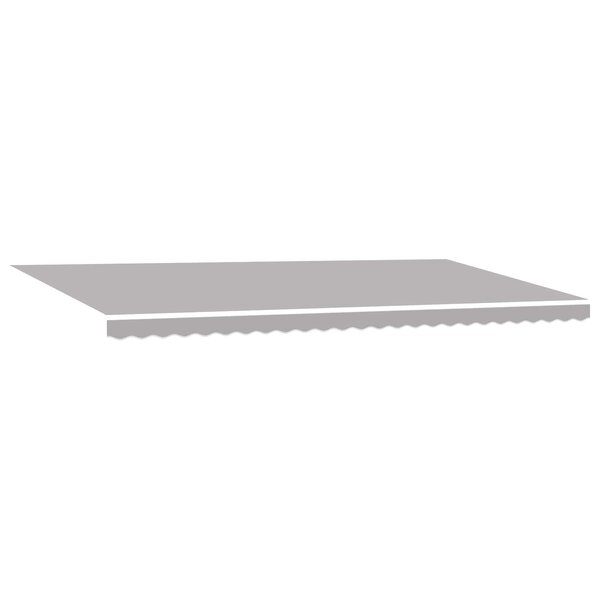 vidaXL Auvent Rétractable Gris clair 600 × 350 cm Polyester et Acier
