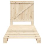vidaXL Cadre de lit sans matelas avec tête de lit 90x200 cm