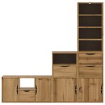 vidaXL Meubles TV 4 Pièces avec rangement ODDA bois de pin massif