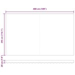vidaXL Auvent manuel rétractable marron 500x300 cm