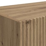 vidaXL Meuble TV mural Montage mural Chêne artisan 60 x 31 x 29.5 cm