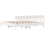 vidaXL Cadre de lit sans matelas blanc 180x200 cm bois massif de pin