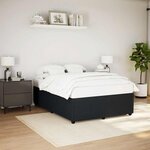 vidaXL Cadre de lit sans matelas noir 140x200 cm velours