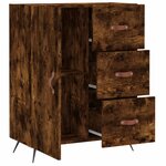 vidaXL Buffet chêne fumé 69 5x34x90 cm bois d'ingénierie