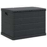vidaXL Boîte de jardin - Anthracite  77 5 x 54 5 x 53 cm  Plastique  170 L