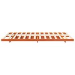 vidaXL Cadre de lit surélevé Marron cire 120 x190 cm