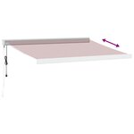 vidaXL Auvent rétractable automatique bordeaux 350x250 cm
