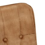 vidaXL Chaise à bascule marron vintage toile
