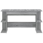 vidaXL Bureau sonoma gris 140x50x75 cm bois d'ingénierie