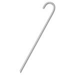 vidaXL Piquets de tente 6 Pièces 41 5 cm Ø12 mm acier galvanisé