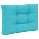 vidaXL Coussin de canapé d'extérieur 3 Pièces Turquoise Polyester