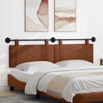 vidaXL Tête de lit suspendue Marron PU antique