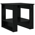 vidaXL Table basse Chêne noir 51 x 50 x 50 cm Bois d'ingénierie