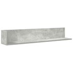 vidaXL Étagères murales 2 Pièces gris béton 100x16 5x16 5 cm