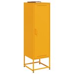 vidaXL Buffet jaune moutarde 36x39x123 cm acier