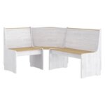 vidaXL Ensemble à manger REINE 3 Pièces marron miel blanc bois pin massif