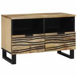 vidaXL Cabinet TV Marron 70 x 33 x 46 cm bois de manguier massif