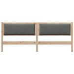 vidaXL Tête de lit Autre Marron 200 cm Bois massif en pin