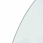 vidaXL Plaque en verre de cheminée Transparent 1000 x 600 mm Verre