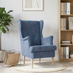 vidaXL Fauteuil Bleu ARES