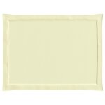 vidaXL Coussins de siège 2 Pièces Crème 47 x 36 x 2 cm Polyester
