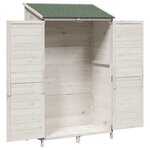 vidaXL Abri de jardin Blanc 106 x 56 x 176 5 cm Bois d'ingénierie