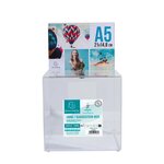 Urne Transparente Fermable À Clé 21x21 Cm Avec Encart A5 - Cristal - Exacompta
