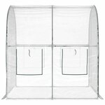 vidaXL Serre avec cadre 160 x 200 x 192 5 cm PVC Transparent