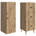 vidaXL Ensemble de Meubles 2 Pièces 33 x 34 5 x 90 cm Bois d'ingénierie