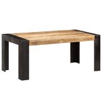 vidaXL Table de salle à manger 180x90x76 cm Bois de manguier massif