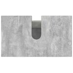 vidaXL Unité de vanité de salle de bain Gris béton 60 x 35 x 60 cm