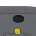 vidaXL Fauteuil de massage inclinable gris similicuir