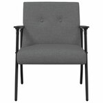 vidaXL fauteuil Gris foncé 59 x 75 x 78 cm tissu