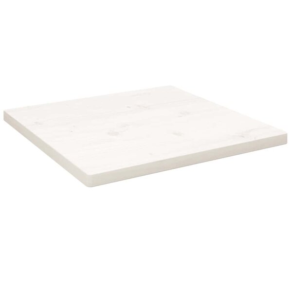 vidaXL Dessus de table blanc 60x60x2 5 cm bois de pin massif
