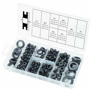 KS Tools Assortiment d'œillets en caoutchouc 110 pcs